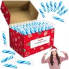 Fruidles Christmas Candy Canes Mini's Suckers Wrapped, Peppermint Flavor, Individually