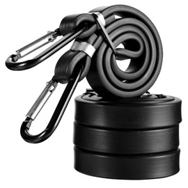 Bungee Cords with Carabiner Hooks, 4pcs 62cm Elastic Strap Bungee Rope, UNOLIGA 100% Latex Lashing Straps for Roof Rack Luggage Bike Motorcycle Suitcase Vans Tent (1.1.2023 Ruggedized Version)