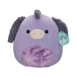Squishmallows SQCR05425 12-Inch-Deacon The Purple Donkey with Tir-Dye Belly, Multicolour