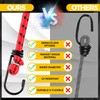 Veppak-Bungee Cords with Hooks, 16 Pack Elastic Bungee Straps Includes