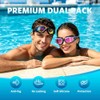 Aegend Gafas de Natación para Adultos, Multicolor, Protección UV y