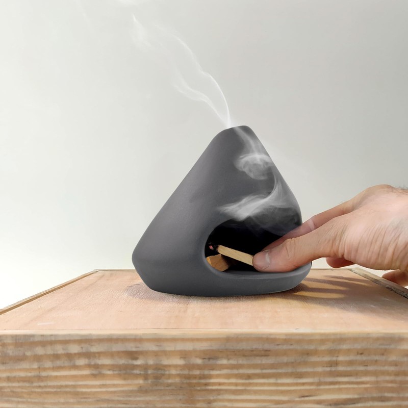 MrMrKura Palo Santo Holder Ceramic Incense Burner Holder Sage Holder