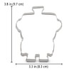 LILIAO Robot Cookie Cutter, 3.8 inch, Stainless Steel
