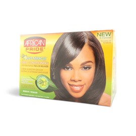 African Pride No Lye Relaxer Kit, Regular (Pack of 2)