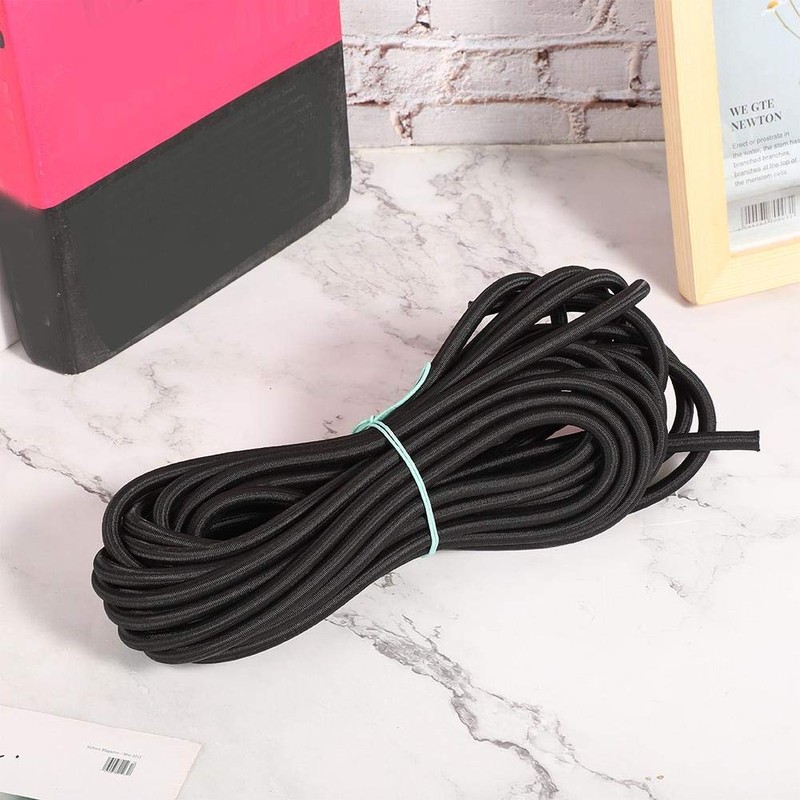 Yosoo123 Clothes Round Elastic Polyester Cord, 7mm Diameter, 10m Length,