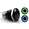 AutoLöc Power Accessories 19mm Black 12V Momentary Push Button Switch