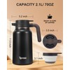 34 Oz Carafes for Hot Liquid, Stainless Steel Insulated Vacuum