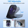 Ultra Thin Magnetic Fan, Portable Rechargeable Desk & Wall Fan