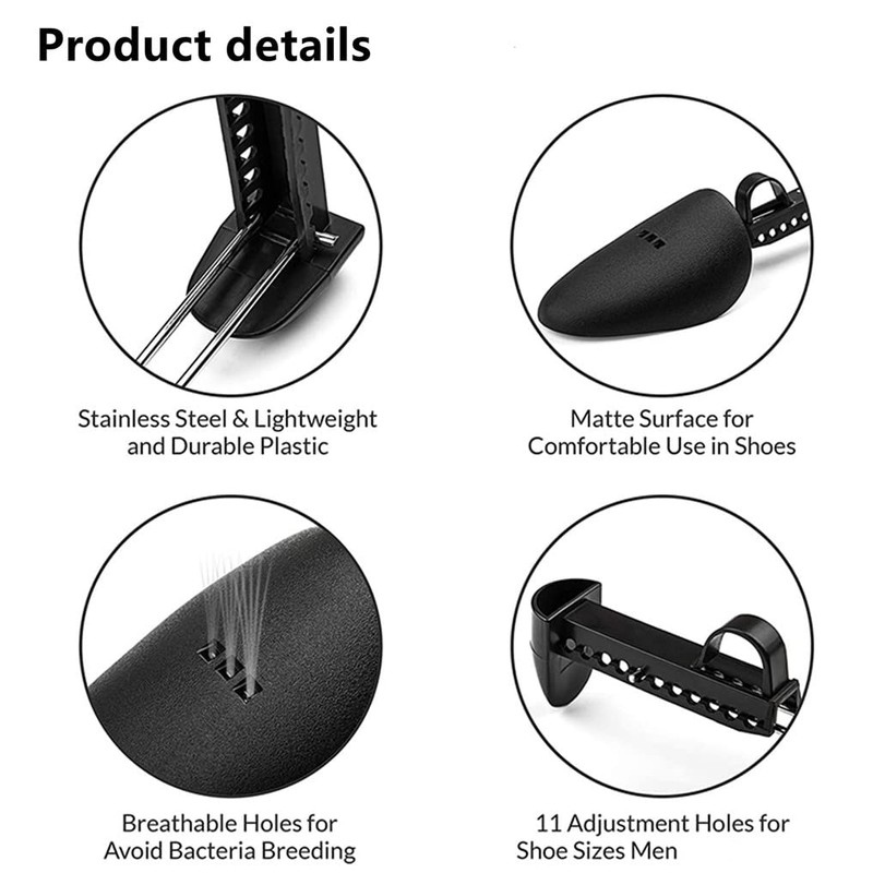ZJHSXDR 6 Pairs Plastic Shoe Tree Stretcher Shaper for Men