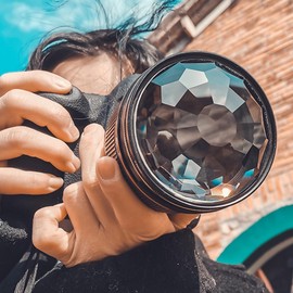 KOGJAERS Kaleidoscope Prism 67mm Camera Effect Filter Lens Fractal Filter with Fractal Refraction and Variable Number of Shooting Objects - Perfect Photographer Gift