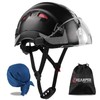 HEARMOR Construction Site Safety Helmet with Visor, EN 397 Vented