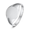 LANDA JEWEL Ladies Sterling Silver Oval Shape Medium Weight Polished