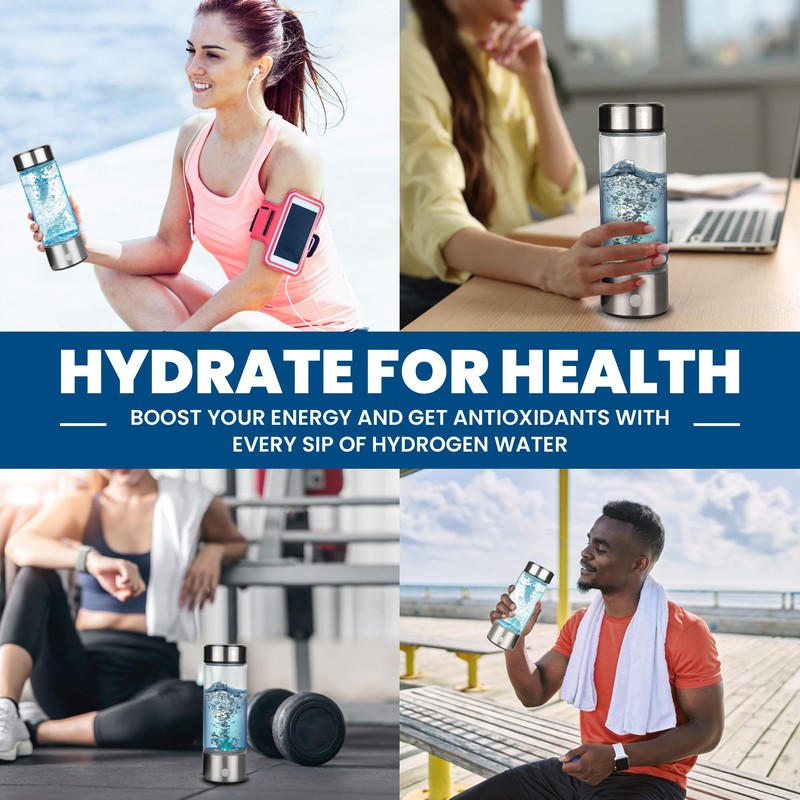 2025 New Model - Hydrogen Water Bottle Generator - SPE/PEM