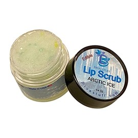 Diva Stuff Ultra Hydrating Lip Scrub for Soft Lips, Gentle Exfoliation, Moisturizer & Conditioner, ¼ oz - Made in the USA (Arctic Ice)