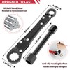 LAISGOO Plumbing Tools, Angle Stop Wrench Angle-On Wrench kit, plumbers