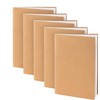 SHSHbuy Pack of 5 Notebooks, Small Notepad, A5, Blank Pages,