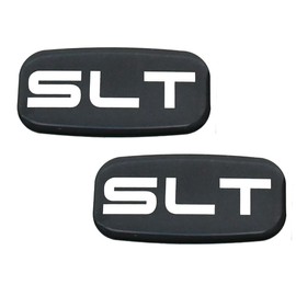 2Pcs SLT Cab Emblems 3D Badge Logo Roof Pillar Replacement for 99-07 Silverado Tahoe Suburban 15036134 Pickup Truck SUV (Chrome)
