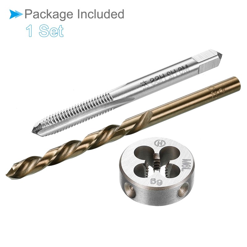CoCud Metric Tap and Die and Drill Bit Set, M6