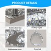 Modern Crystal Chandelier Five Rings LED Crystal Ceiling Light Flush