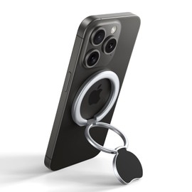 Bolvunes Smartphone Ring, MagSafe Compatible, Smartphone Stand, Super Strong Double-Sided Magnet, Bunker Ring, Horizontal and Vertical Compatible, Smartphone Fall Prevention/Angle Adjustable, Magnetic