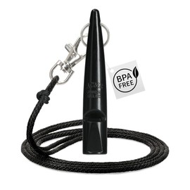 ACME Dog Whistle No. 211.5 + whistle band – for dog training, loud and wide range (black)