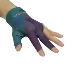 PolyMath Billiard Gloves Set of 10 3-Finger Snooker Gloves, Pool Cue Gloves, Spandex Lycra, for Left or Right Hand, Men and Women