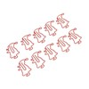 100pcs Santa Paper Clips Slip Resistance Cartoon Cute Lightweight Paperclips