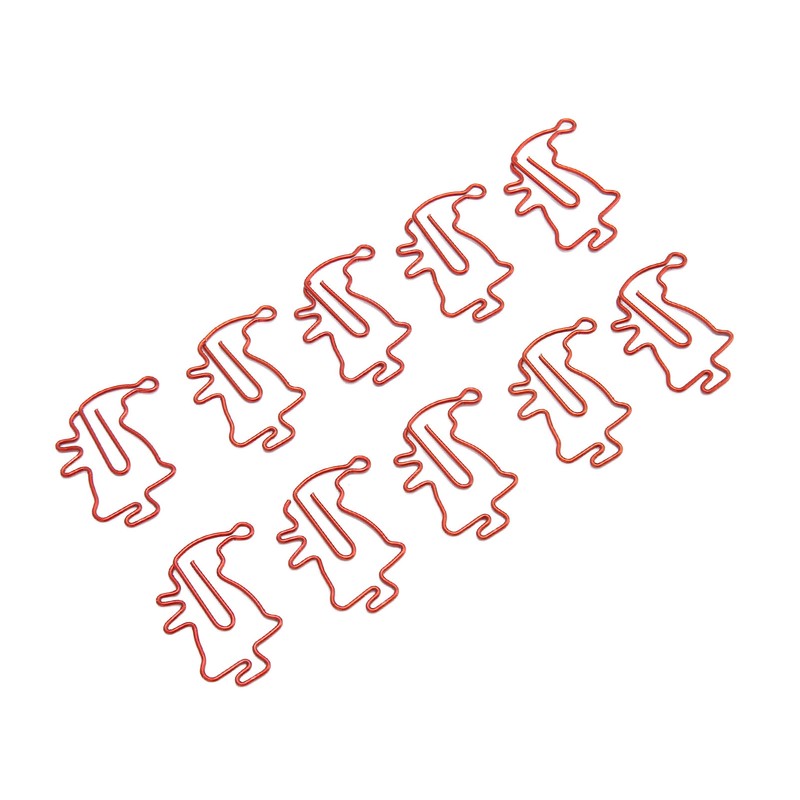 100pcs Santa Paper Clips Slip Resistance Cartoon Cute Lightweight Paperclips