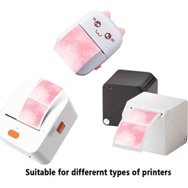 Thermal Stickers,2 Inch Christmas Direct Thermal Labels,Gradient Thermal Printer Label,Adhesive Multipurpose Labels for Logo Design,Address,Name/Price Tag,500 Pcs