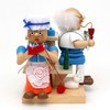 Dekohelden24 ***Wooden Incense Figurine Grandma and Grandpa by the Fireplace,