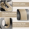 JESTOP Car Headrest Hooks, 2 Pack Leather Car Seat Storage