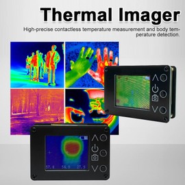 Thermal Imaging Camera, 320 X 240 IR Infrared Thermal Imager, 1600x1280 Resolution, 1.8in Color Display Screen, Temperature Measurement Range from -40~300°C