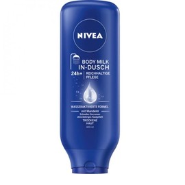 6 x NIVEA Body Milk In-Shower "Body Milk" - for Dry Skin - 400 ml