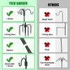 FEED GARDEN [Upgrade Version 92 Inch Three Shepherd Hooks for