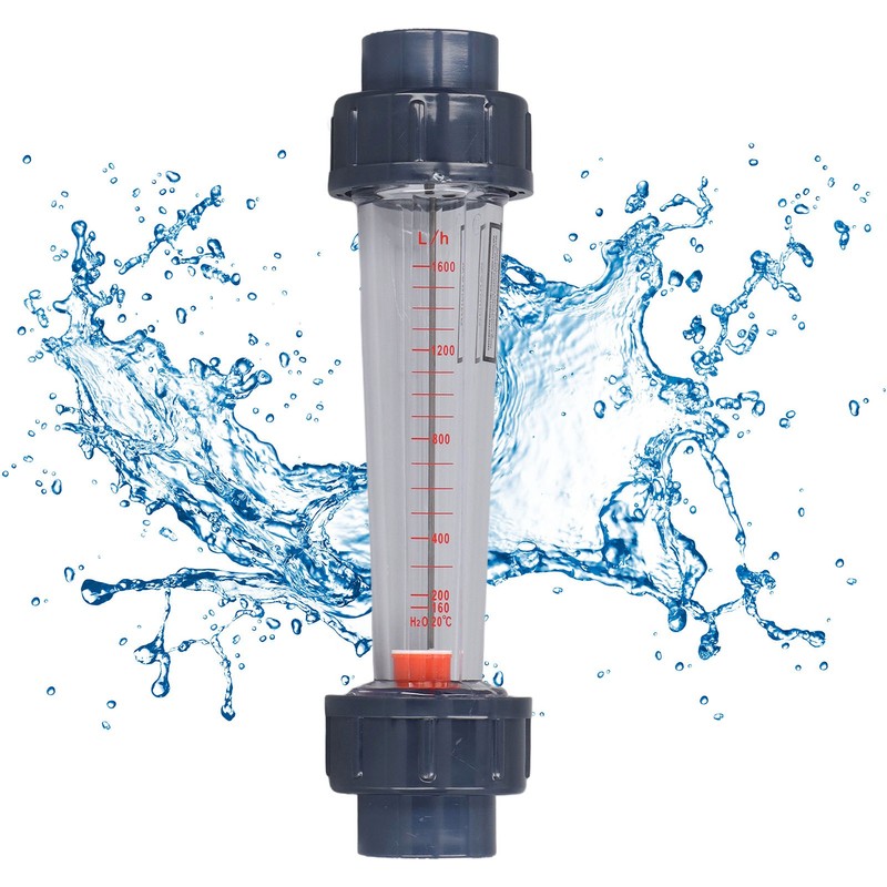 Plastic Tube Liquid Flowmeter High Accuracy Large Range Acid Alkali