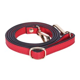 VanEnjoy Full Grain Leather Adjustable Replacement Strap Cross Body Bag Purse, 26-51"Long,0.47“Wide red Size: 1/2" x43"-51"(WxL)