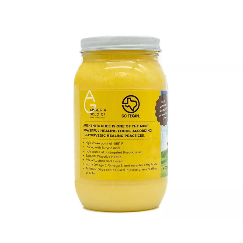 Amber & Gold Co Ghee - Clarified Butter 16 oz