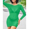 Daci - Traje de baño sexy de malla transparente para