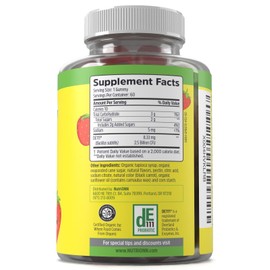 NutriONN Kids Probiotic Gummies - USDA Organic & Vegan - 2.5 Billion CFU of DE111®