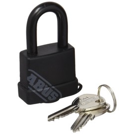 ABUS Ka Black Vinyl Coated Brass Black 35 mm with Identical Keys 35/70