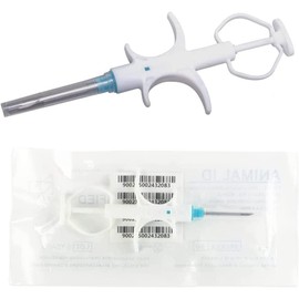 ISENVO 50 Packs 1.4x8mm Pet Microchips 134.2khz Animal Implant Chip FDX-B Dog Cat Cow Pig Rabbit Pigeon Fish