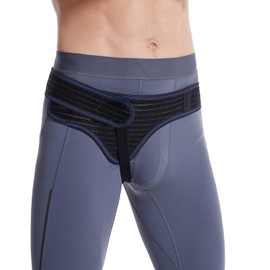 男性と女性のヘルニア ベルト トラス左または右サポート鼠径部の痛みのトラス、術前または術後の陰嚢、大腿骨、快適さ調節可能なベルト ヘルニア保護用の取り外し可能な圧縮パッド付き