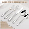Heavy Duty Silverware Set for 12, 18/10 Stainless Steel, 60