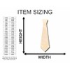 Unfinished Wood Neck Tie Shape Craft up to 46" DIY