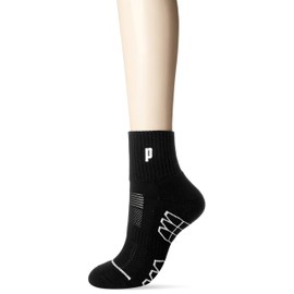 Prince PS359 Women's Tennis Wear, Extra Thick Leg Hold Short Socks, black (165)