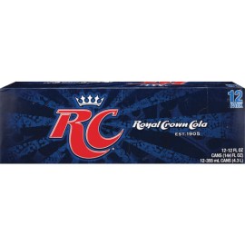 Rc Cola 🥤RC Cola, Royal Crown Cola Soda, 12oz(Pack 12, Total of 144Fl Oz) ONEDAYSHIP