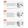 Reiseadapter Schuko 3-Pin Universal 4 x USB A, 1 x