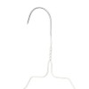 Whitmor Coating 16inch Metal Wire Coat Clothes Garment Hangers, White,