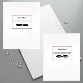 Thick & Thin (Twin Pack) Artist Teabag Paper 30cm x 100cm for Mixed Media Art and Craft, Wet Strength Tissue for Printmaking, Collage, Gelli Plate, Cyanotype, Super Maxx®