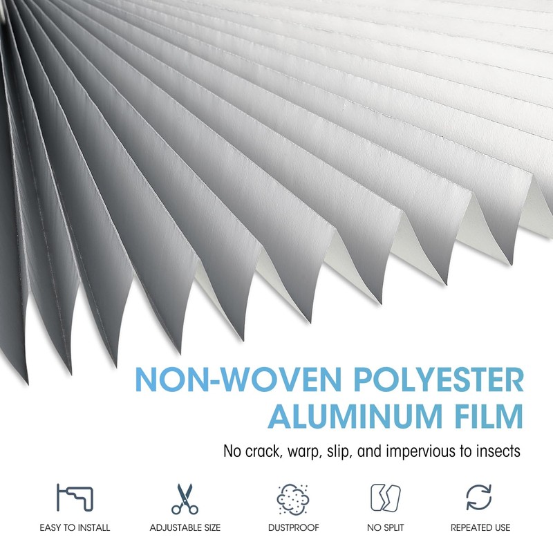 Arch Window Light Fully Blocking Pleated Shade Blinds for semi-Circle